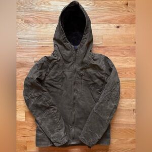 KUHL The Law Fleece Lined Hoody, Men’s Size M, Dark Khaki